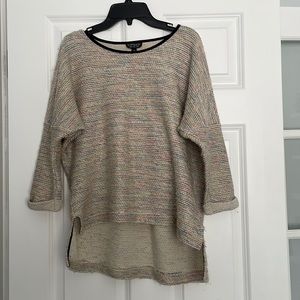 TOPSHOP Multicolored Cream and Black Sweater Sz. US 4